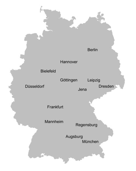 Deutschlandkarte Tipp Studie